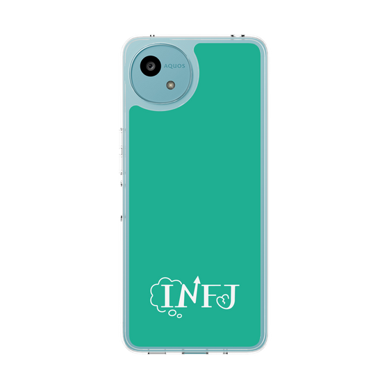スリムプロテクションケース［ オリジナル - INFJ 提唱者 - アルファベット - グリーン ］