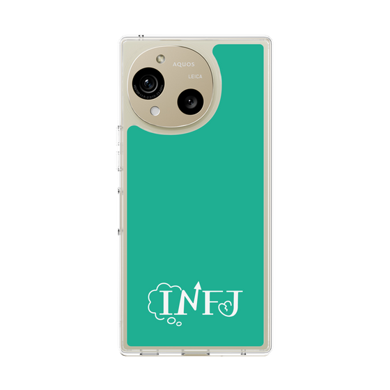 スリムプロテクションケース［ オリジナル - INFJ 提唱者 - アルファベット - グリーン ］