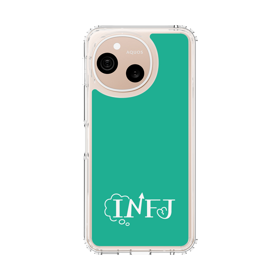 スリムプロテクションケース［ オリジナル - INFJ 提唱者 - アルファベット - グリーン ］
