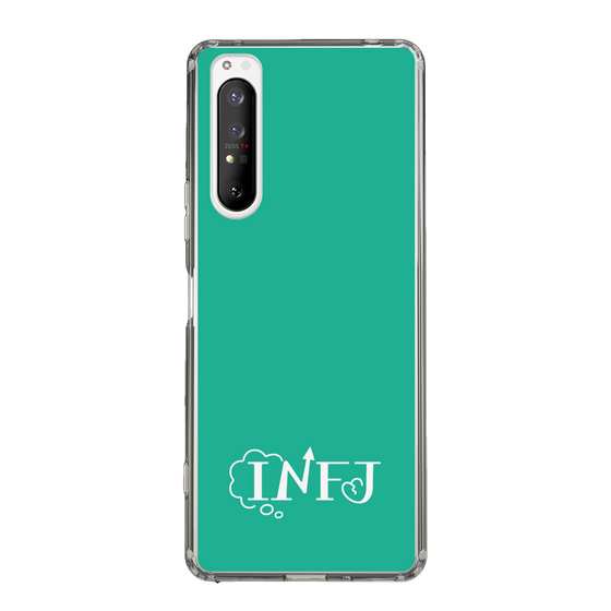 スリムプロテクションケース［ オリジナル - INFJ 提唱者 - アルファベット - グリーン ］