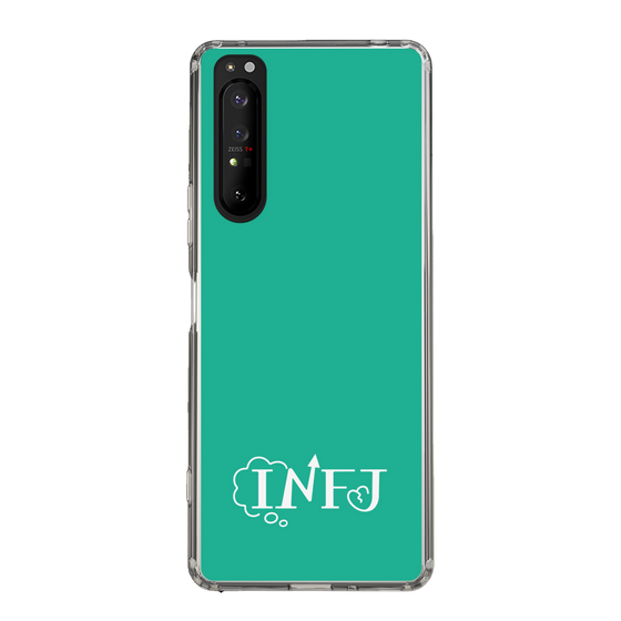 スリムプロテクションケース［ オリジナル - INFJ 提唱者 - アルファベット - グリーン ］