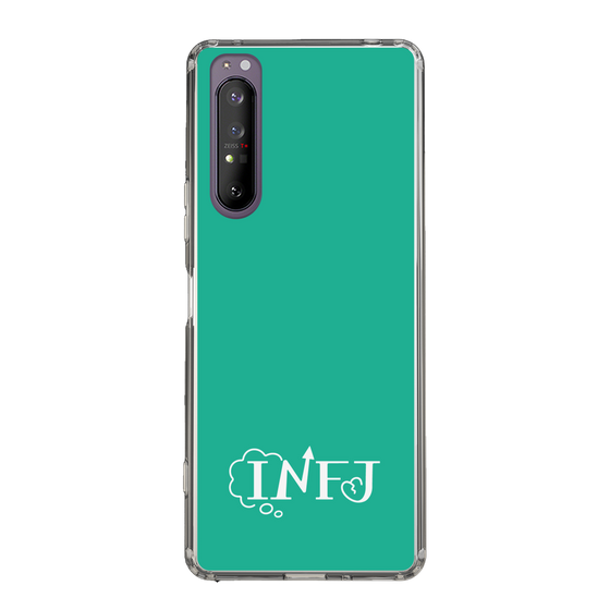 スリムプロテクションケース［ オリジナル - INFJ 提唱者 - アルファベット - グリーン ］