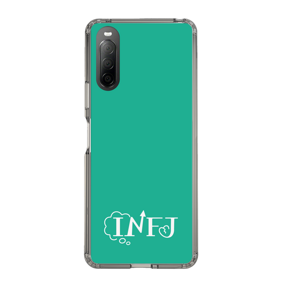 スリムプロテクションケース［ オリジナル - INFJ 提唱者 - アルファベット - グリーン ］