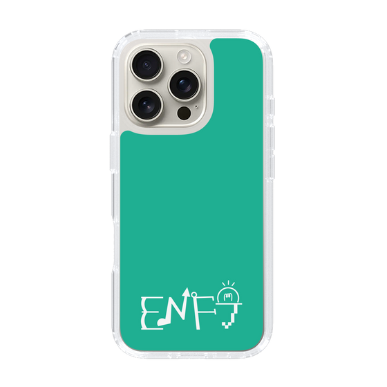 スリムプロテクションケース［ オリジナル - ENFJ 主人公 - アルファベット - グリーン ］