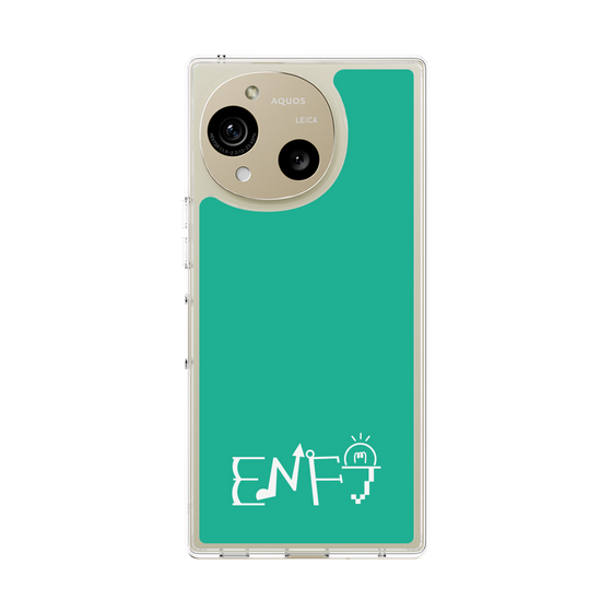 スリムプロテクションケース［ オリジナル - ENFJ 主人公 - アルファベット - グリーン ］