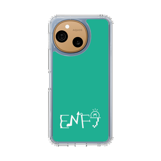 スリムプロテクションケース［ オリジナル - ENFJ 主人公 - アルファベット - グリーン ］