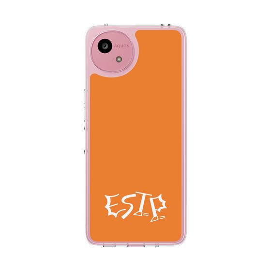 スリムプロテクションケース［ オリジナル - ESTP 起業家 - アルファベット - オレンジ ］