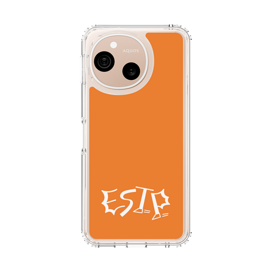 スリムプロテクションケース［ オリジナル - ESTP 起業家 - アルファベット - オレンジ ］