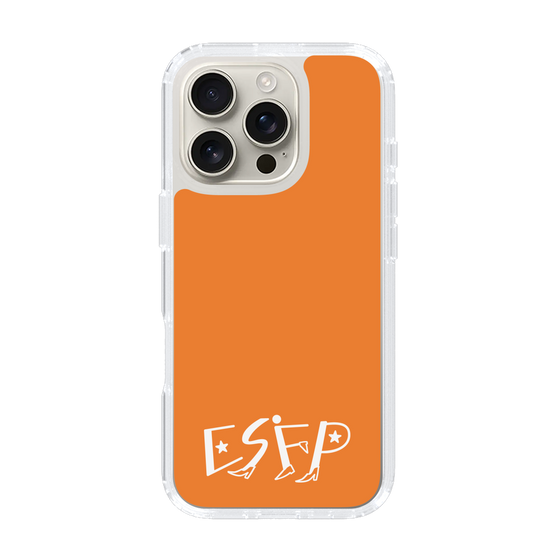 スリムプロテクションケース［ オリジナル - ESFP エンターテイナー - アルファベット - オレンジ ］