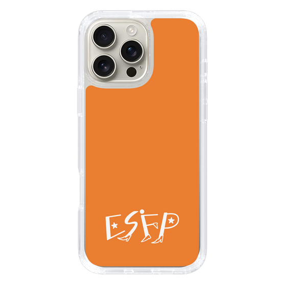 スリムプロテクションケース［ オリジナル - ESFP エンターテイナー - アルファベット - オレンジ ］