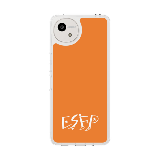 スリムプロテクションケース［ オリジナル - ESFP エンターテイナー - アルファベット - オレンジ ］