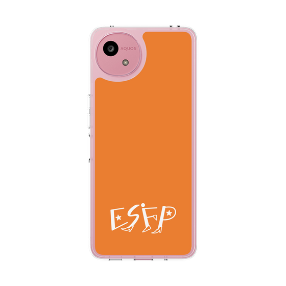 スリムプロテクションケース［ オリジナル - ESFP エンターテイナー - アルファベット - オレンジ ］