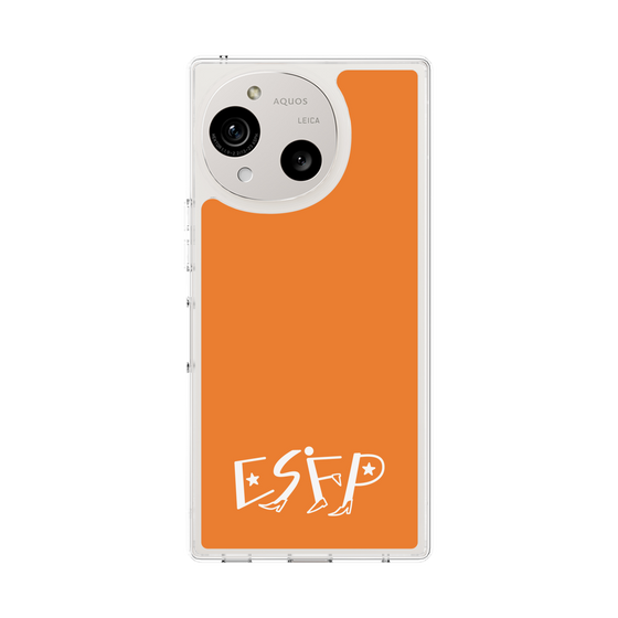 スリムプロテクションケース［ オリジナル - ESFP エンターテイナー - アルファベット - オレンジ ］