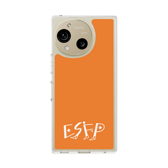 スリムプロテクションケース［ オリジナル - ESFP エンターテイナー - アルファベット - オレンジ ］