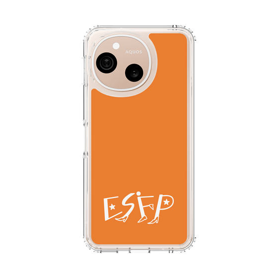 スリムプロテクションケース［ オリジナル - ESFP エンターテイナー - アルファベット - オレンジ ］