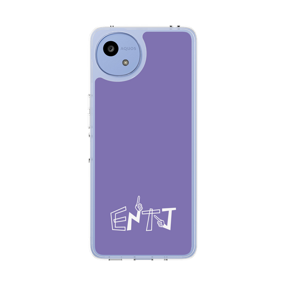 スリムプロテクションケース［ オリジナル - ENTJ 指揮官 - アルファベット - パープル ］