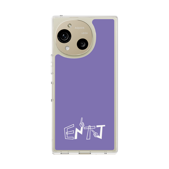 スリムプロテクションケース［ オリジナル - ENTJ 指揮官 - アルファベット - パープル ］