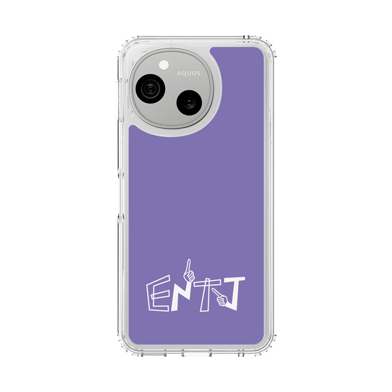 スリムプロテクションケース［ オリジナル - ENTJ 指揮官 - アルファベット - パープル ］