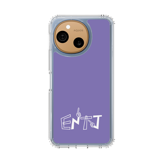 スリムプロテクションケース［ オリジナル - ENTJ 指揮官 - アルファベット - パープル ］