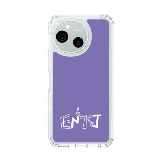 スリムプロテクションケース［ オリジナル - ENTJ 指揮官 - アルファベット - パープル ］