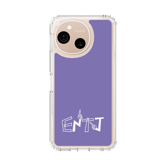 スリムプロテクションケース［ オリジナル - ENTJ 指揮官 - アルファベット - パープル ］