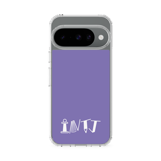 スリムプロテクションケース［ オリジナル - INTJ 建築家 - アルファベット - パープル ］