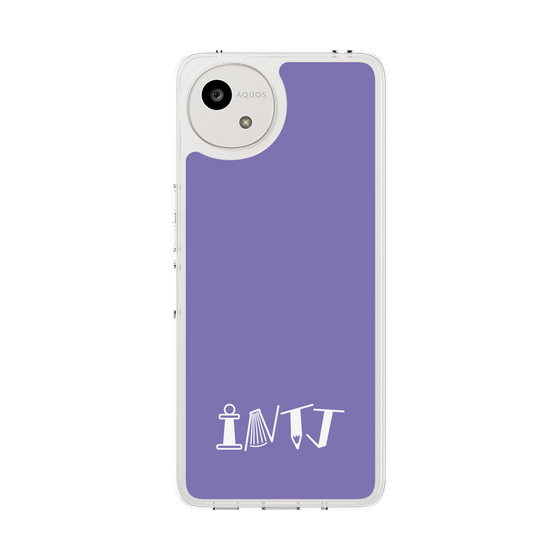 スリムプロテクションケース［ オリジナル - INTJ 建築家 - アルファベット - パープル ］