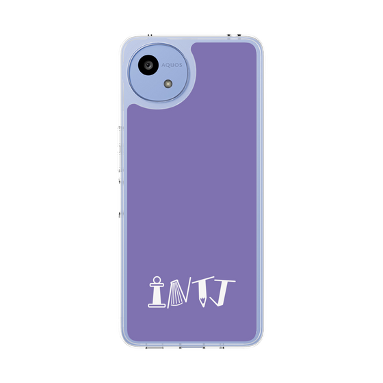 スリムプロテクションケース［ オリジナル - INTJ 建築家 - アルファベット - パープル ］