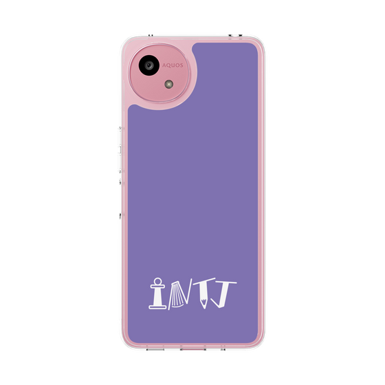 スリムプロテクションケース［ オリジナル - INTJ 建築家 - アルファベット - パープル ］