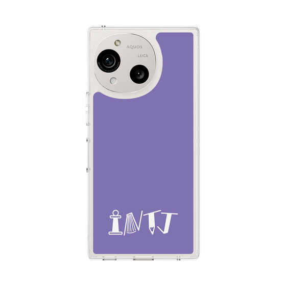 スリムプロテクションケース［ オリジナル - INTJ 建築家 - アルファベット - パープル ］
