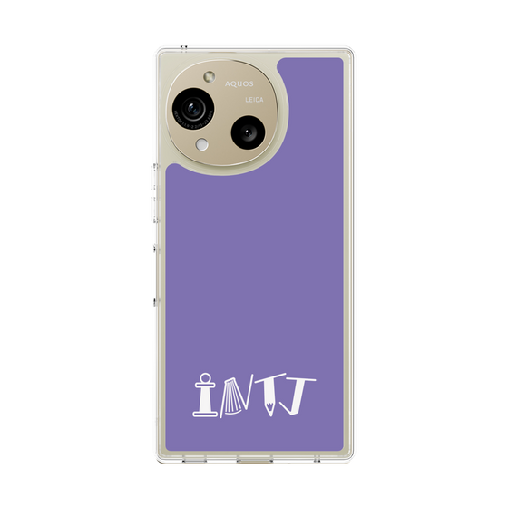 スリムプロテクションケース［ オリジナル - INTJ 建築家 - アルファベット - パープル ］