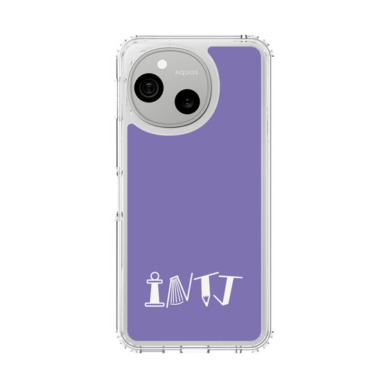スリムプロテクションケース［ オリジナル - INTJ 建築家 - アルファベット - パープル ］