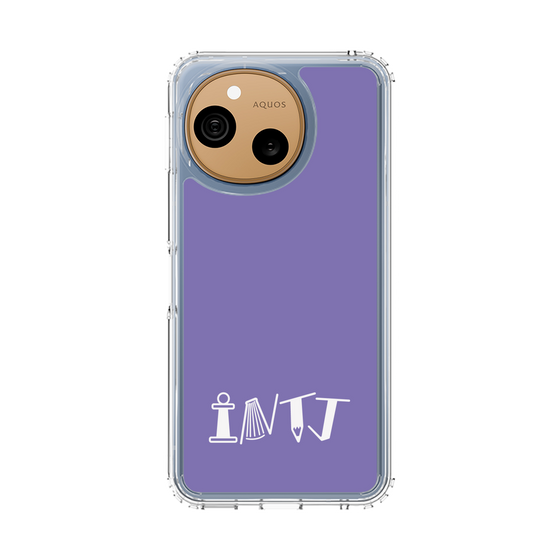 スリムプロテクションケース［ オリジナル - INTJ 建築家 - アルファベット - パープル ］