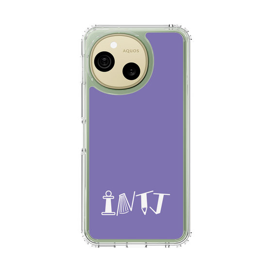 スリムプロテクションケース［ オリジナル - INTJ 建築家 - アルファベット - パープル ］