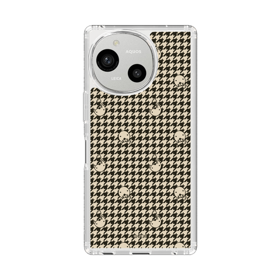 スリムプロテクションケース［ ぼのぼの - ぼのぼの千鳥格子柄 - ブラック ］