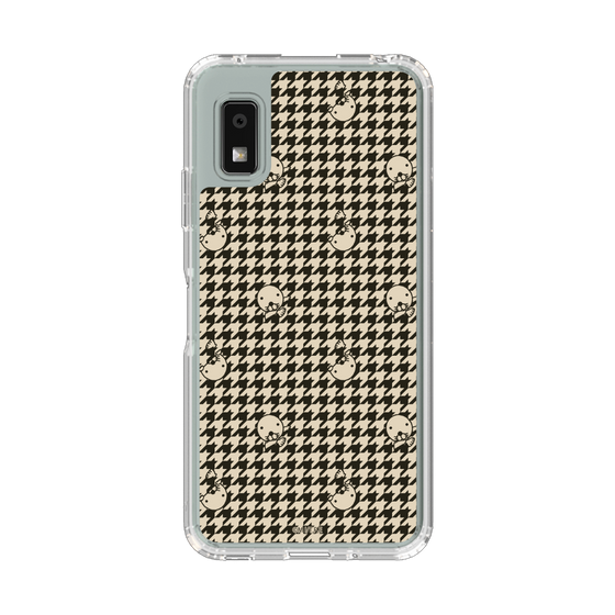 スリムプロテクションケース［ ぼのぼの - ぼのぼの千鳥格子柄 - ブラック ］