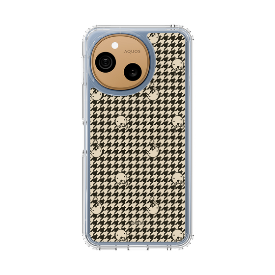 スリムプロテクションケース［ ぼのぼの - ぼのぼの千鳥格子柄 - ブラック ］