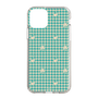 スリムプロテクションケース［ ぼのぼの - ぼのぼの千鳥格子柄 - ターコイズブルー ］