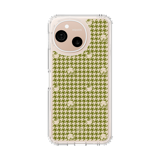 スリムプロテクションケース［ ぼのぼの - ぼのぼの千鳥格子柄 - カーキ ］