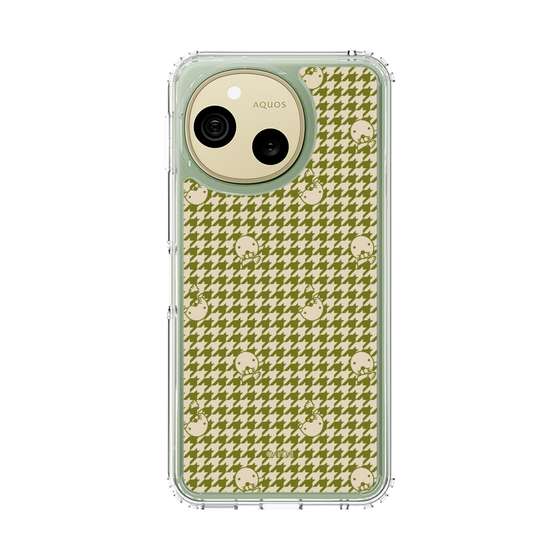 スリムプロテクションケース［ ぼのぼの - ぼのぼの千鳥格子柄 - カーキ ］