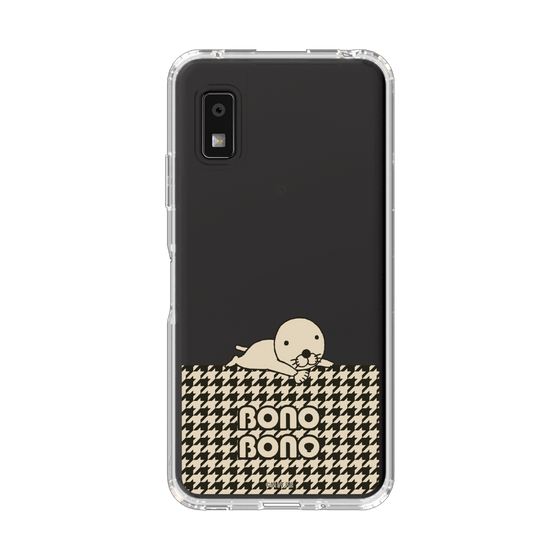 スリムプロテクションケース［ ぼのぼの - ワントーン - ブラック ］