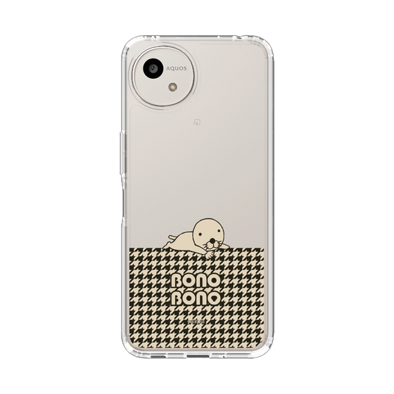 スリムプロテクションケース［ ぼのぼの - ワントーン - ブラック ］