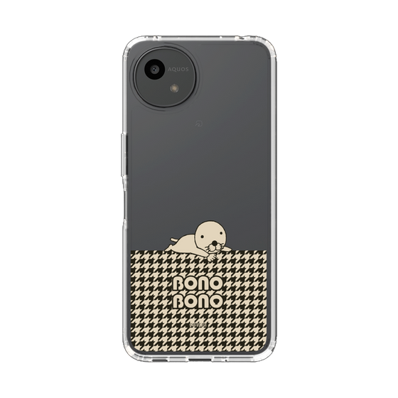 スリムプロテクションケース［ ぼのぼの - ワントーン - ブラック ］