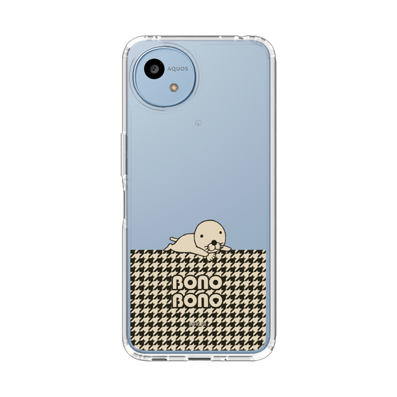 スリムプロテクションケース［ ぼのぼの - ワントーン - ブラック ］