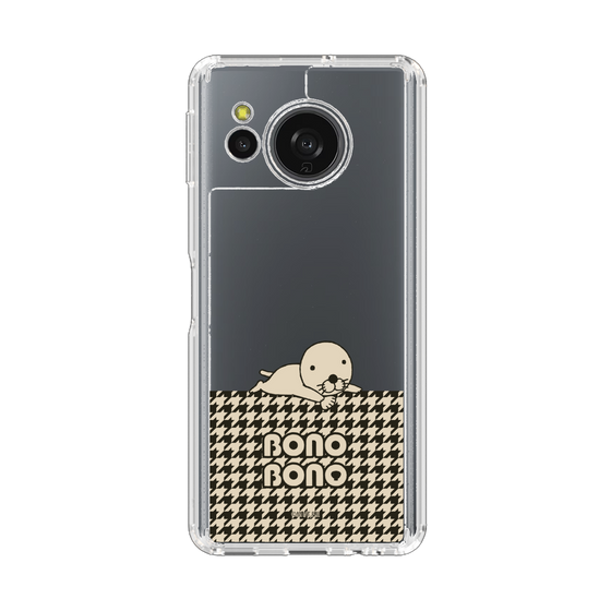 スリムプロテクションケース［ ぼのぼの - ワントーン - ブラック ］