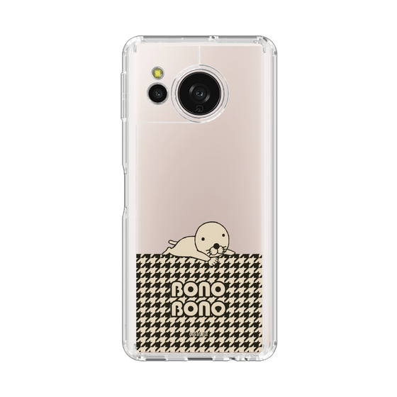 スリムプロテクションケース［ ぼのぼの - ワントーン - ブラック ］