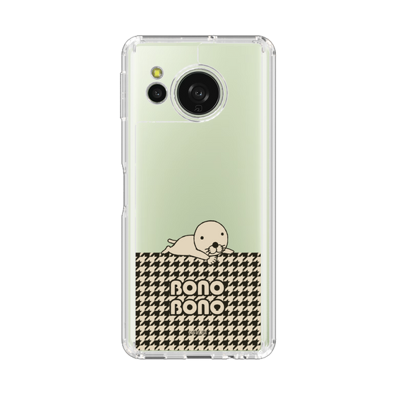 スリムプロテクションケース［ ぼのぼの - ワントーン - ブラック ］