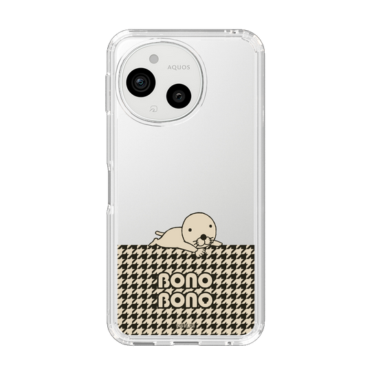 スリムプロテクションケース［ ぼのぼの - ワントーン - ブラック ］