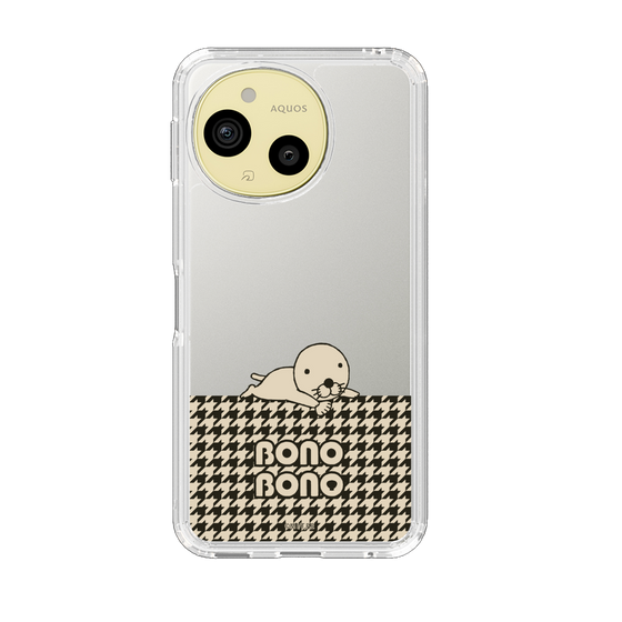 スリムプロテクションケース［ ぼのぼの - ワントーン - ブラック ］