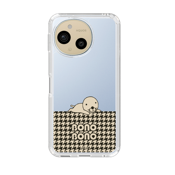 スリムプロテクションケース［ ぼのぼの - ワントーン - ブラック ］